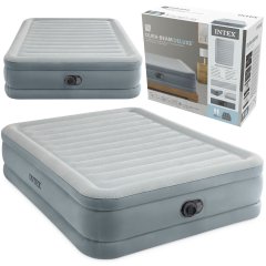 Materac dmuchany 203x152x46 cm z wbudowaną pompką elektryczną INTEX 64824ND
