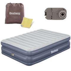 Materac dmuchany 203x152x51 cm z wbudowaną pompką elektryczną Bestway 67925
