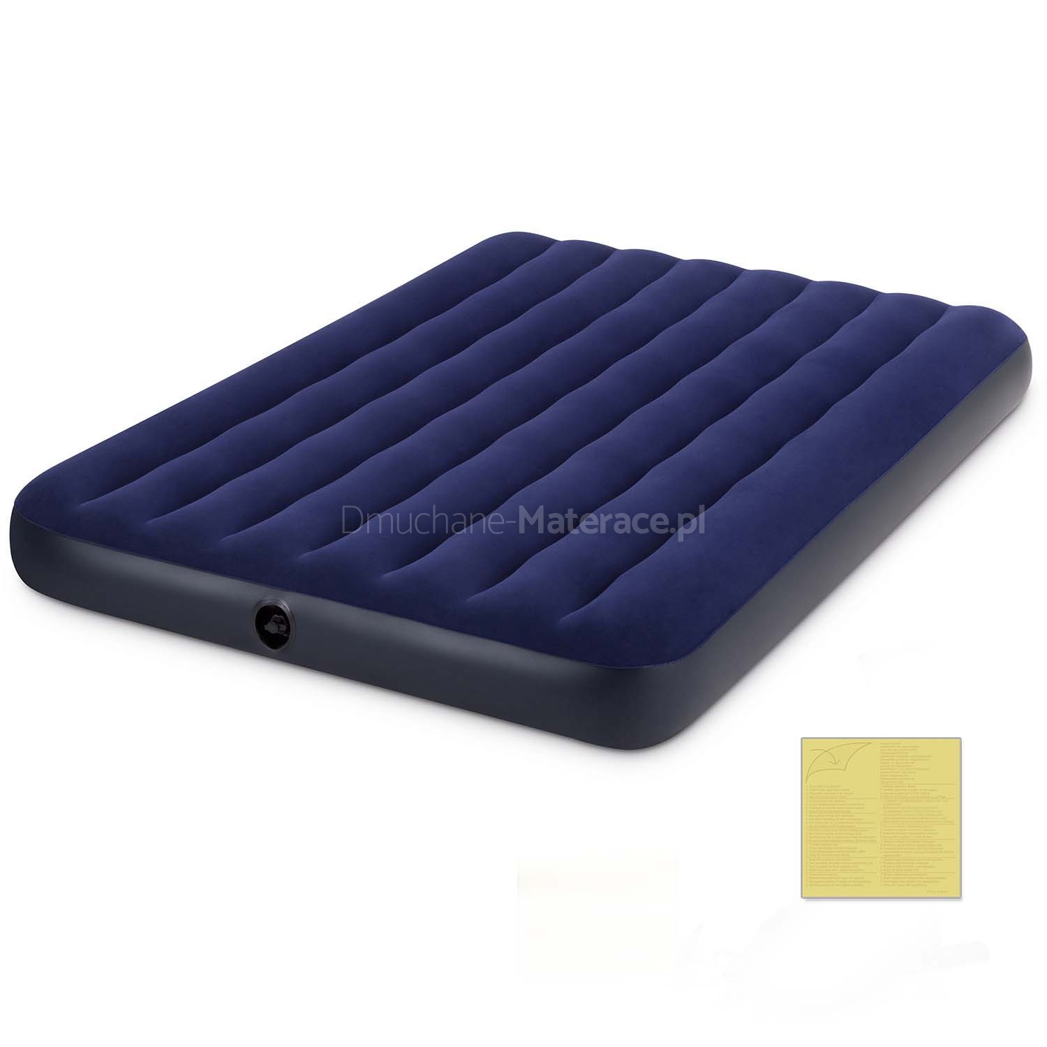 Materac dmuchany 191x137x22 cm dwuosobowy INTEX 68758