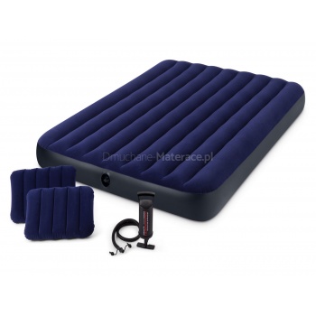 Materac dmuchany 203x152x22 cm z pompką tłokową INTEX 68765