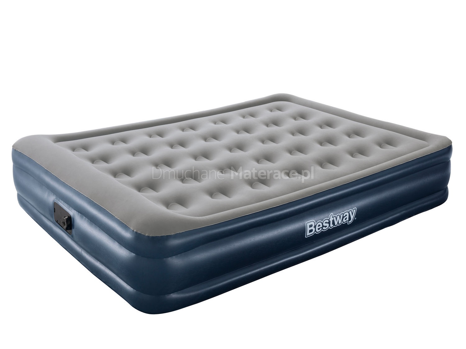 Materac welurowy Queen z pompką 203 x 152 x 43 cm Bestway 67600