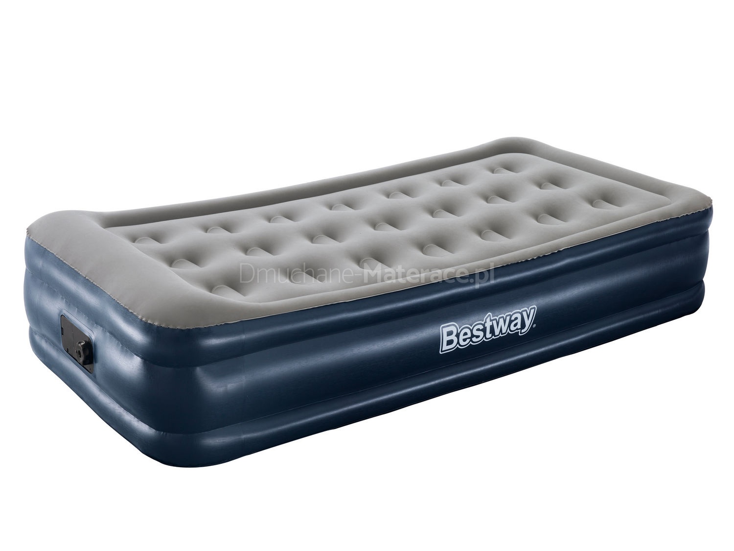 Materac welurowy Twin z pompką 191 x 97 x 43 cm Bestway 67598